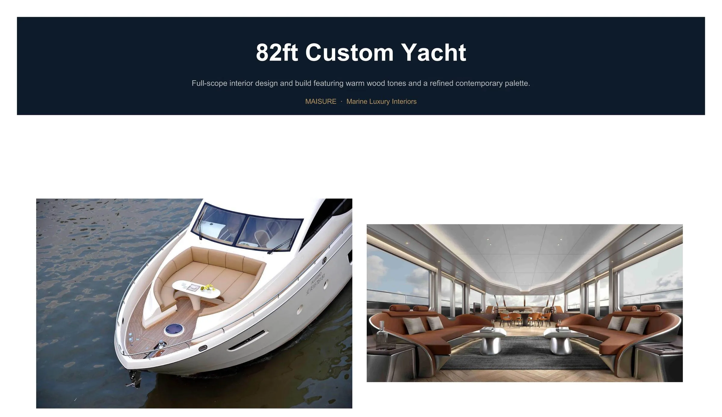 Yacht interior — detail of delivered craftsmanship